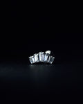 Piercing Cinco Cristales Plateado