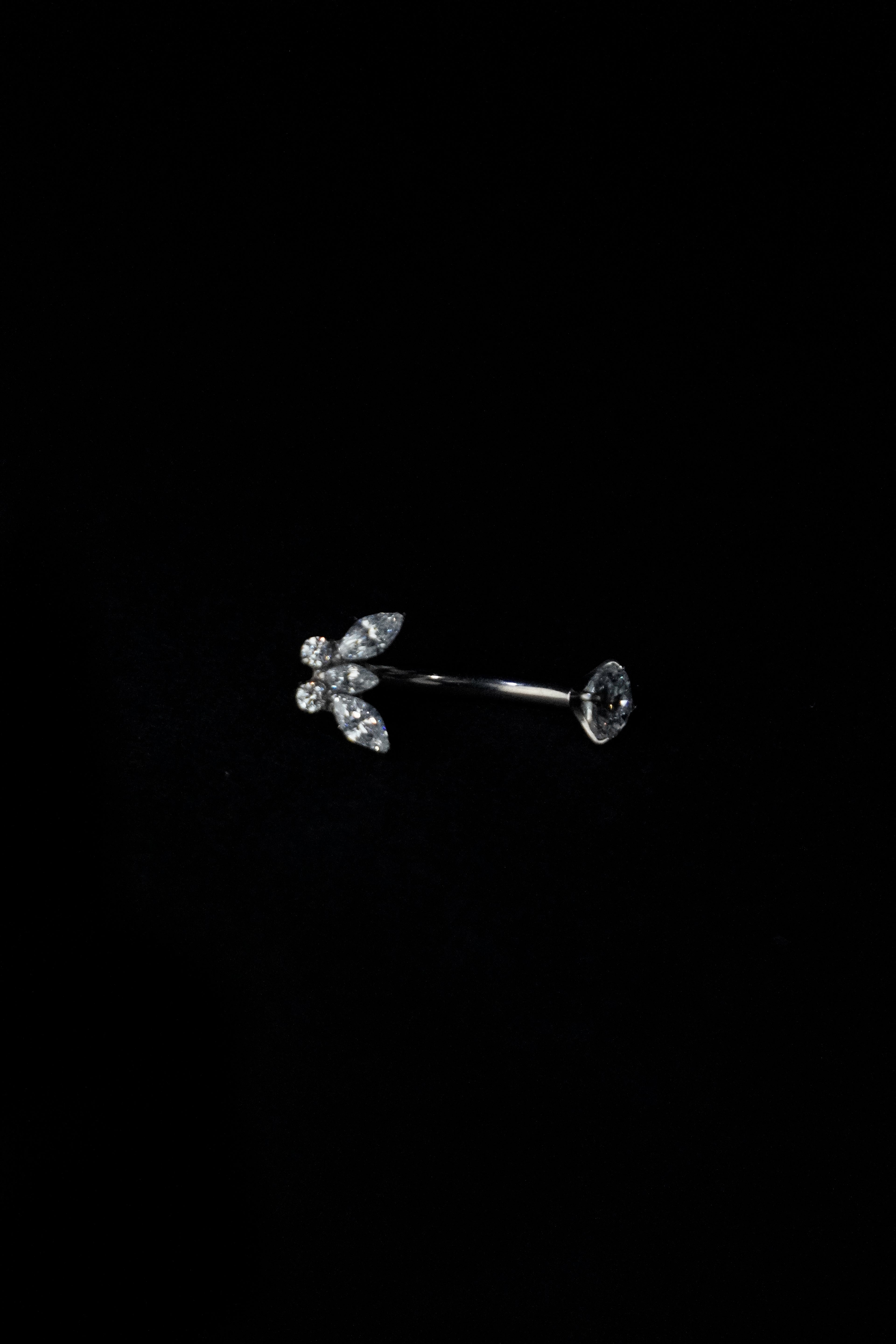 Piercing Ombligo Mariposa Brillante