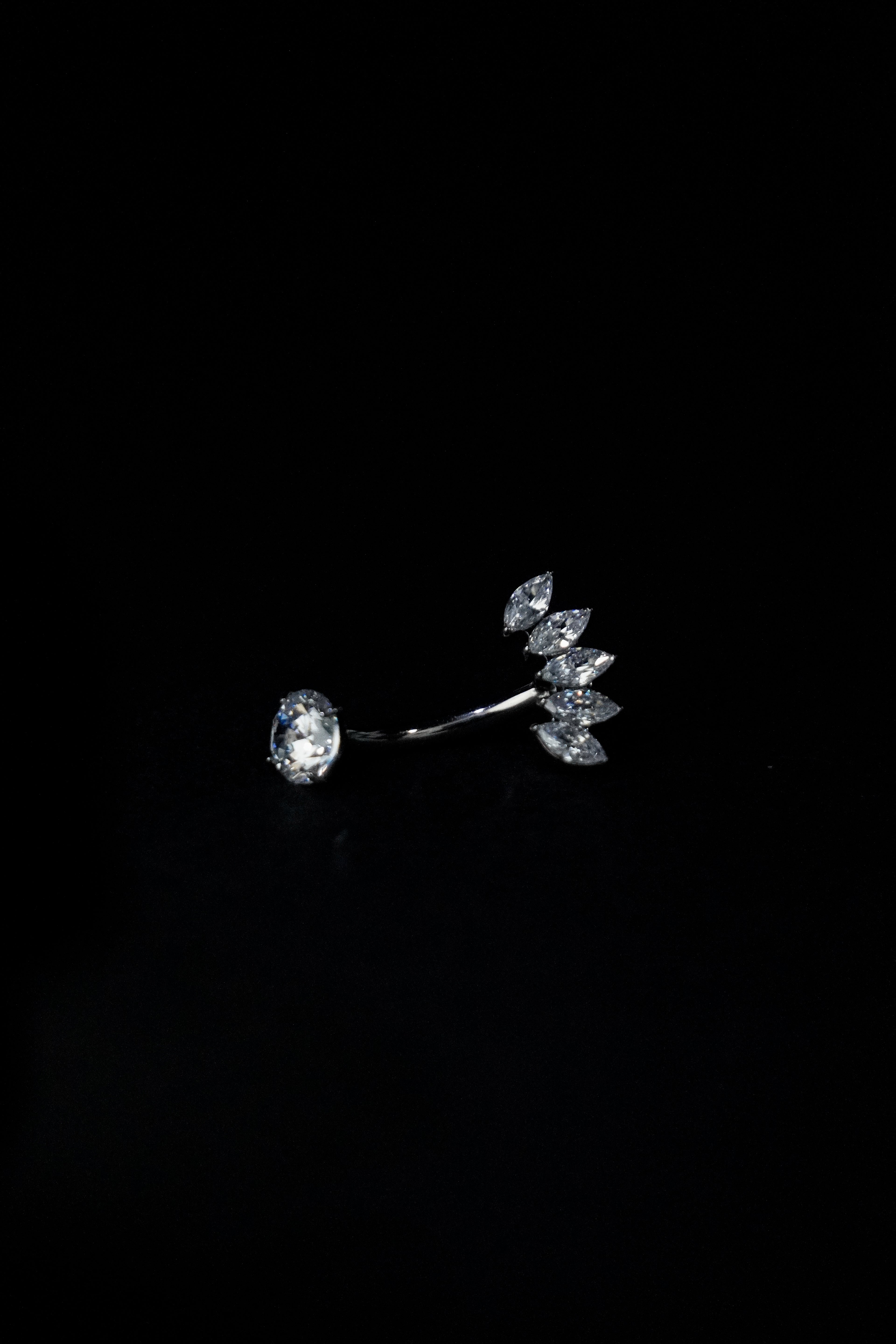 Piercing Ombligo Hilera de Cristales