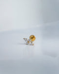 Piercing flor dorado
