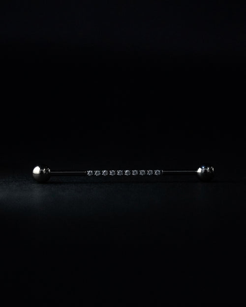 Piercing Industrial Estelar Plateado