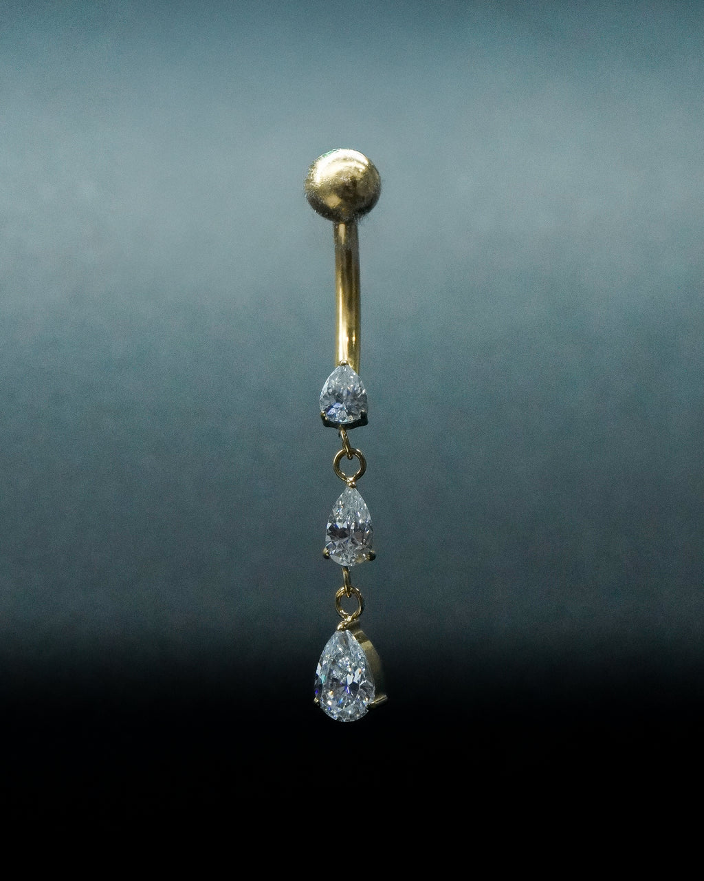 Piercing Ombligo Cadena Dorado
